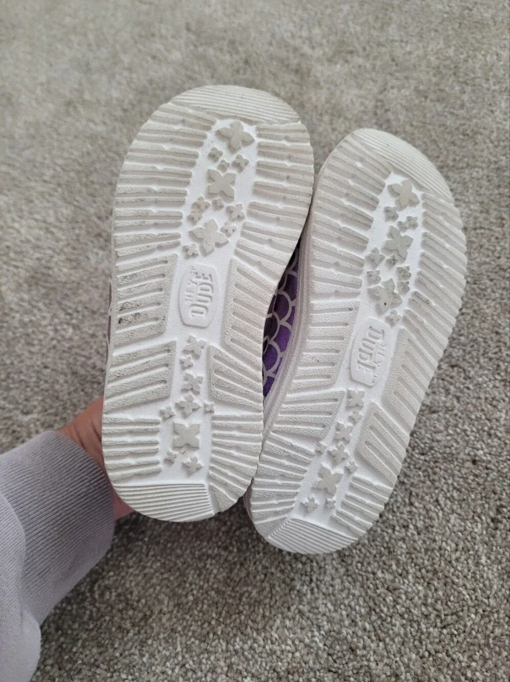 Hey Dude Kids Wendy Funk Purple Slip On Shoes Size 9